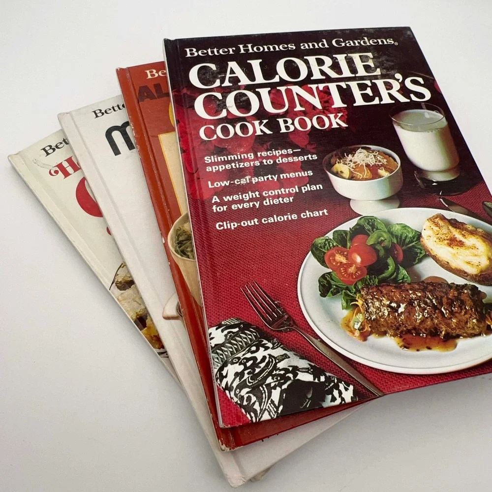 Vintage Better Homes & Gardens‎ 1970s Cookbook Set 4 Calorie Cookies Casserole